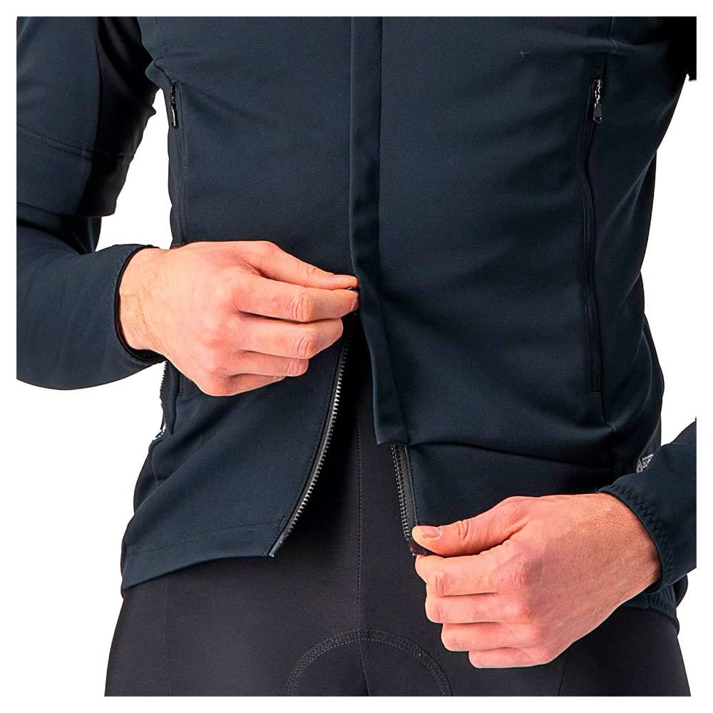 Castelli Perfetto Ros Convertible Jacket - Men's Light Black